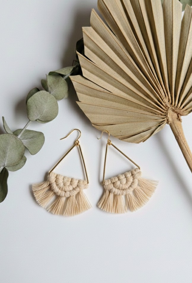 Macramé Triangle Dangles