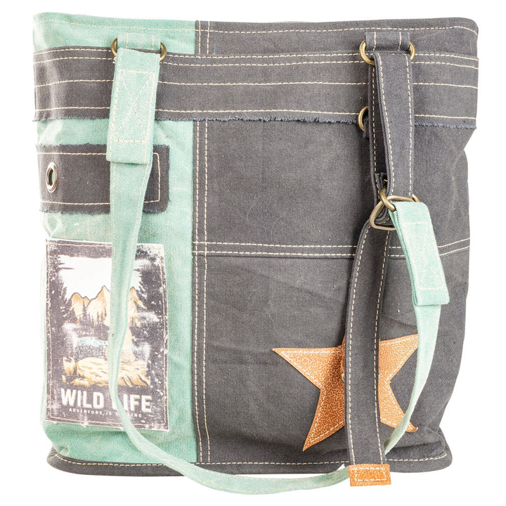 Repurposed Canvas Bag - Wild Life