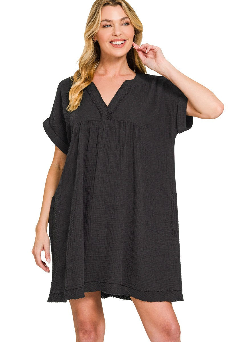 Mineral Washed Beach Dress