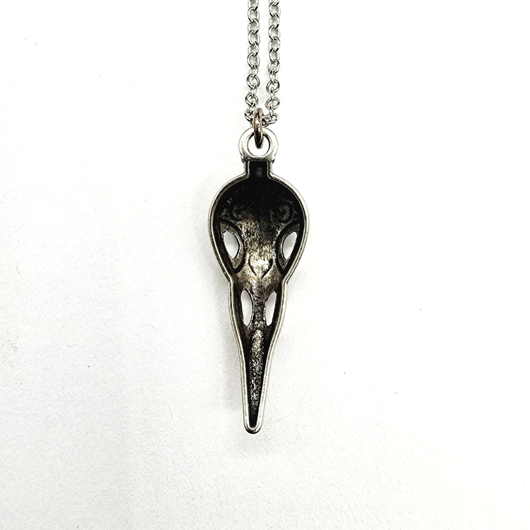 Antique Silver Raven's Relic Necklace