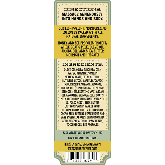 Peppermint Sage - Milk and Honey Lotion  8oz