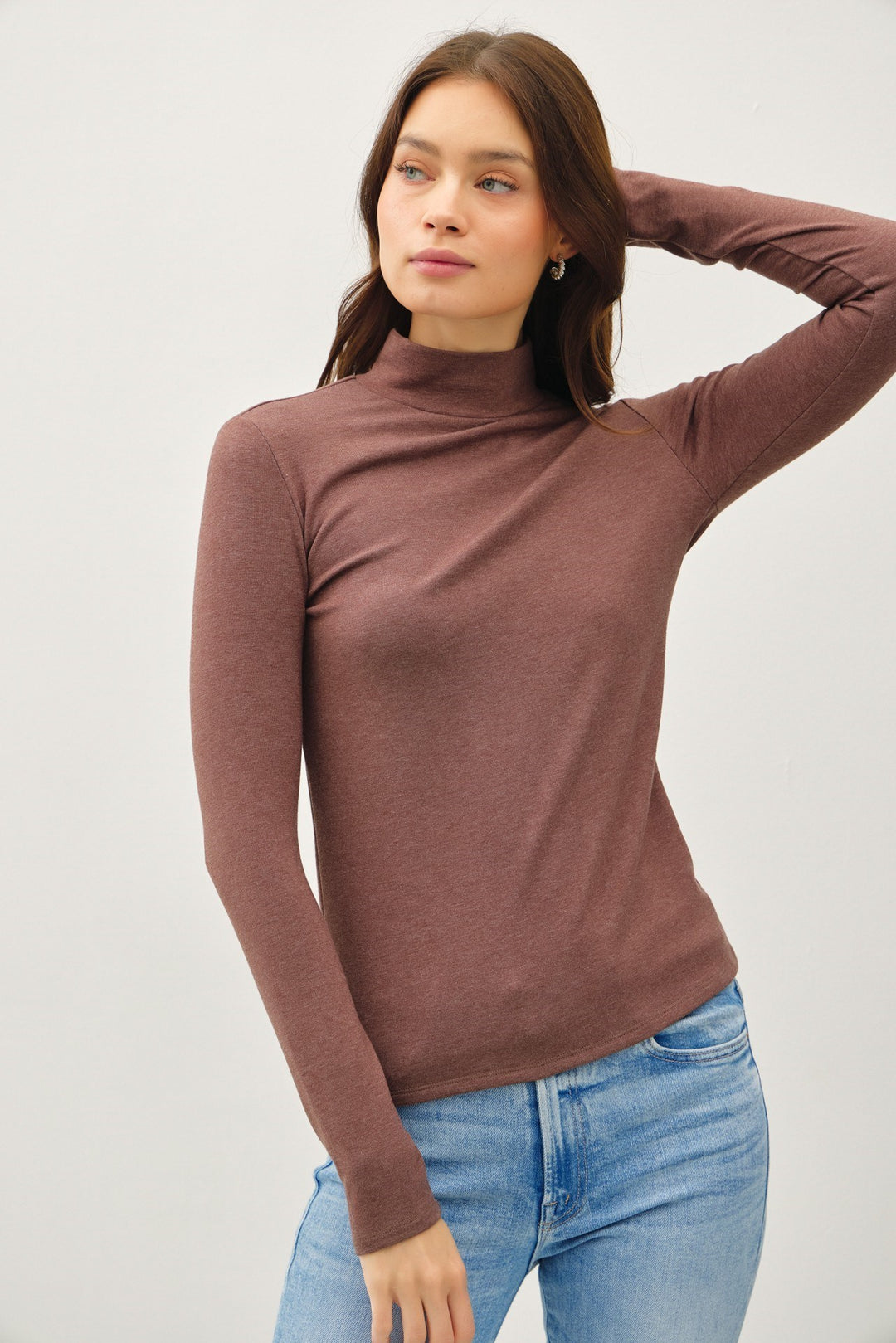 Turtle Neck Knit Top