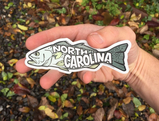 North Carolina Fishing Sticker