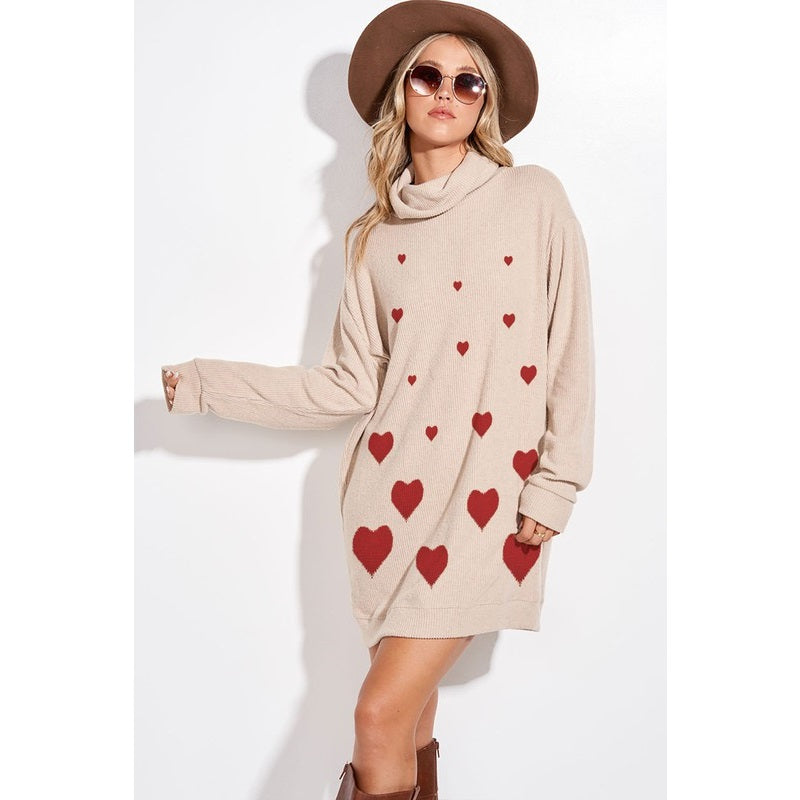 Love Me Turtleneck Sweater Dress