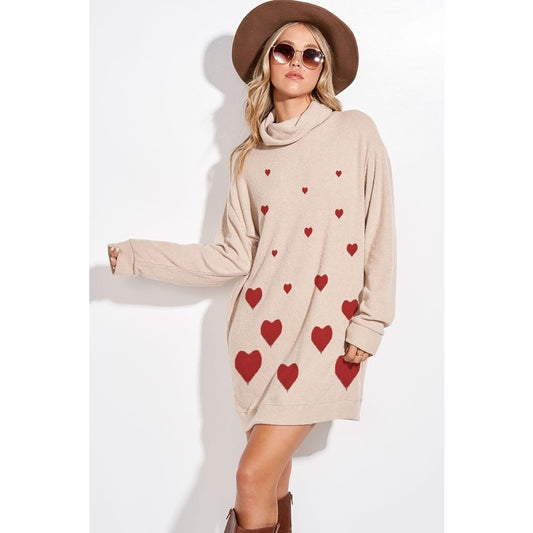 Love Me Turtleneck Sweater Dress
