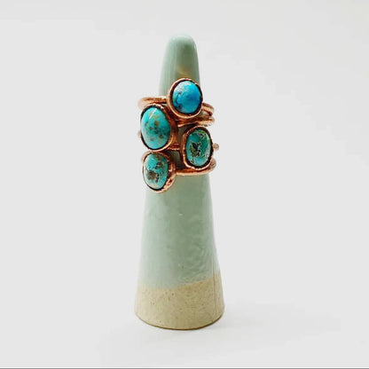 Southwest Turquoise + Copper Ring