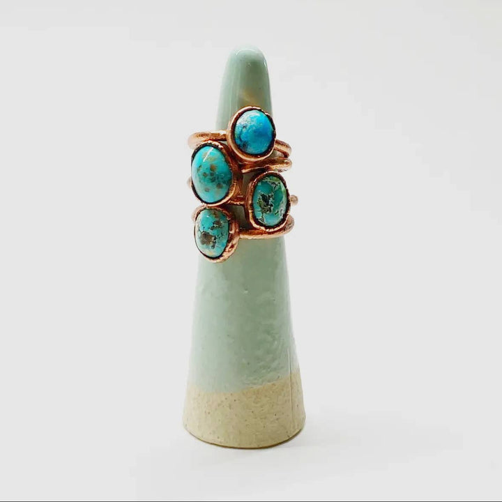 Southwest Turquoise + Copper Ring