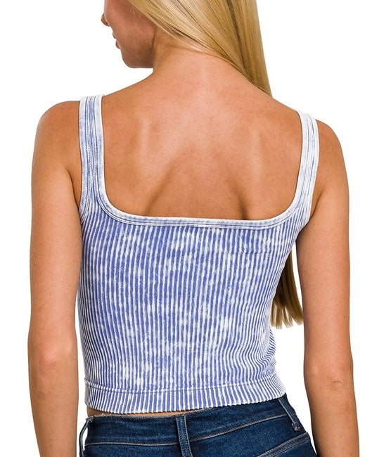 Cropped Tank Top - With Bra Pads