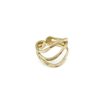 Anju Adjustable Brass Ring