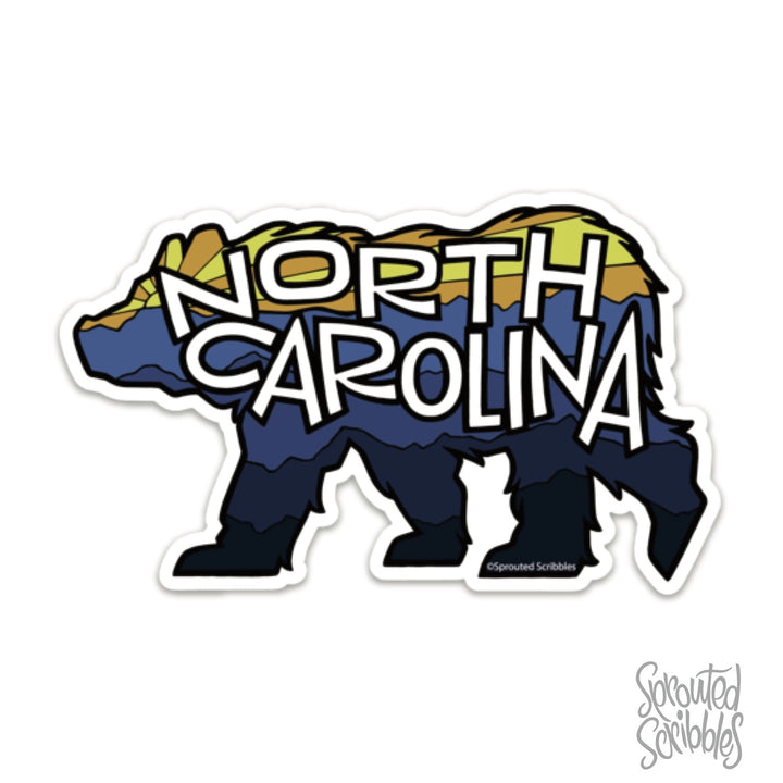 North Carolina Bear Sticker