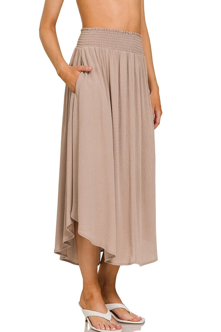 Flowy Maxi Skirt With Pockets