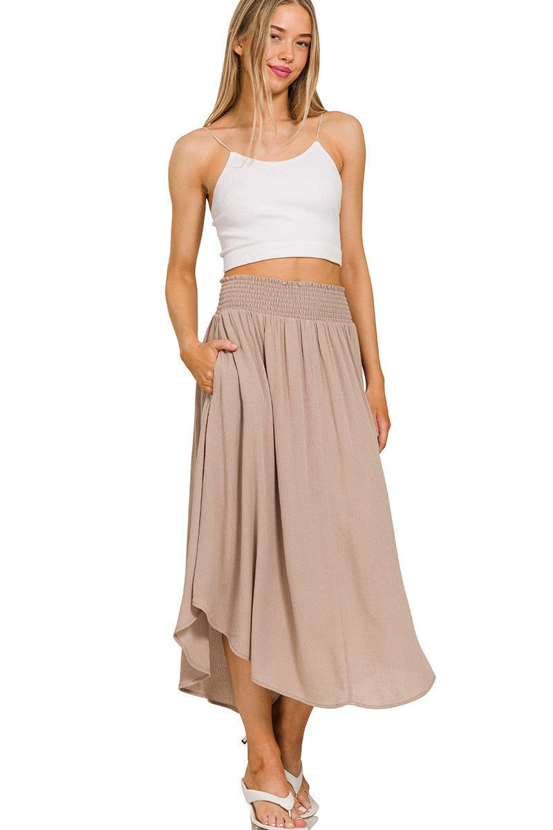 Flowy Maxi Skirt With Pockets