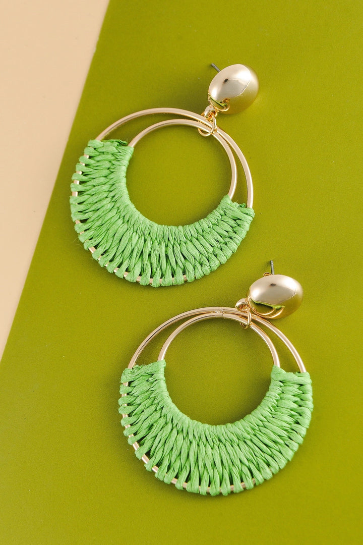 Raffia Hoop Drop