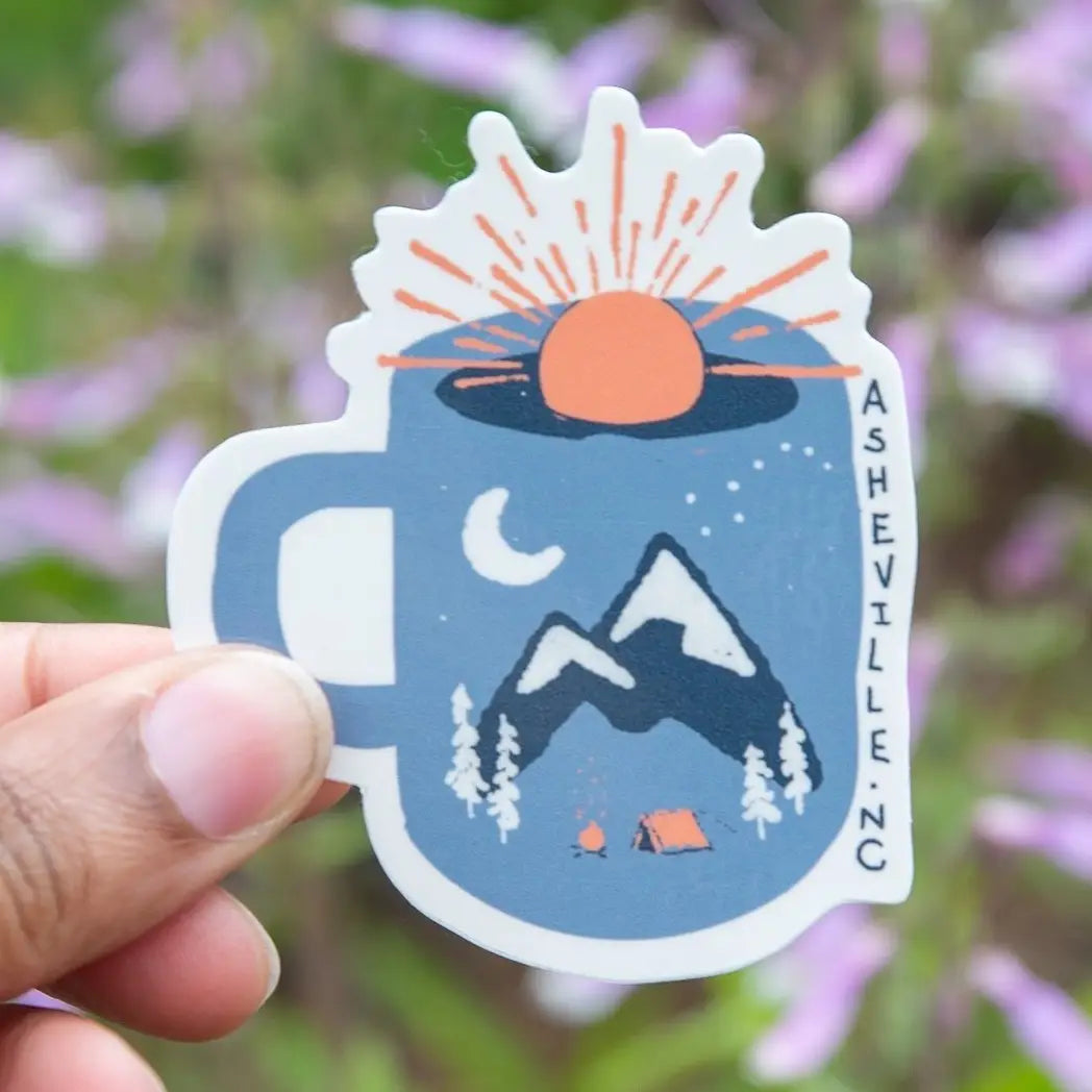 Wake Up Asheville Sticker
