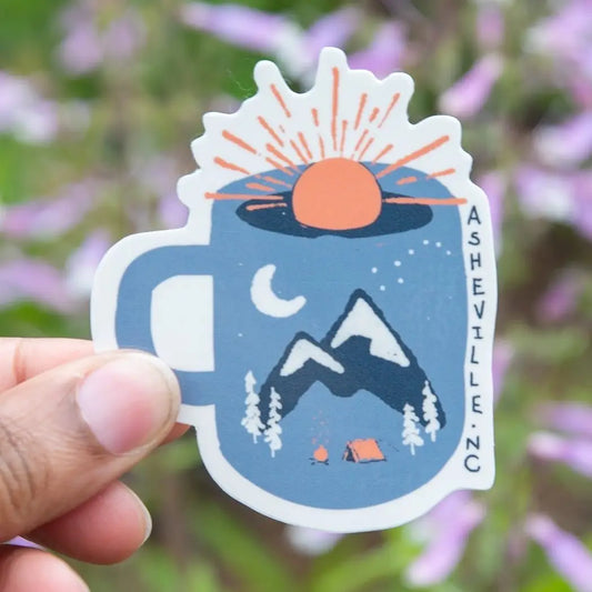 Wake Up Asheville Sticker