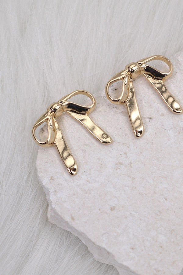 Petite Ribbon Stud Earrings