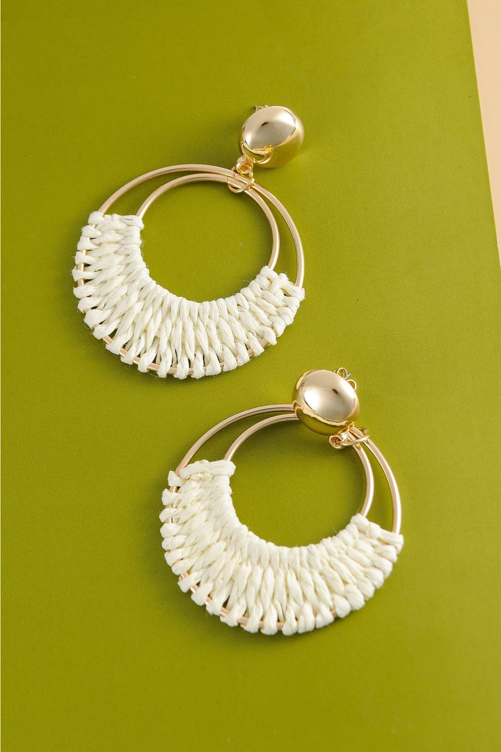 Raffia Hoop Drop