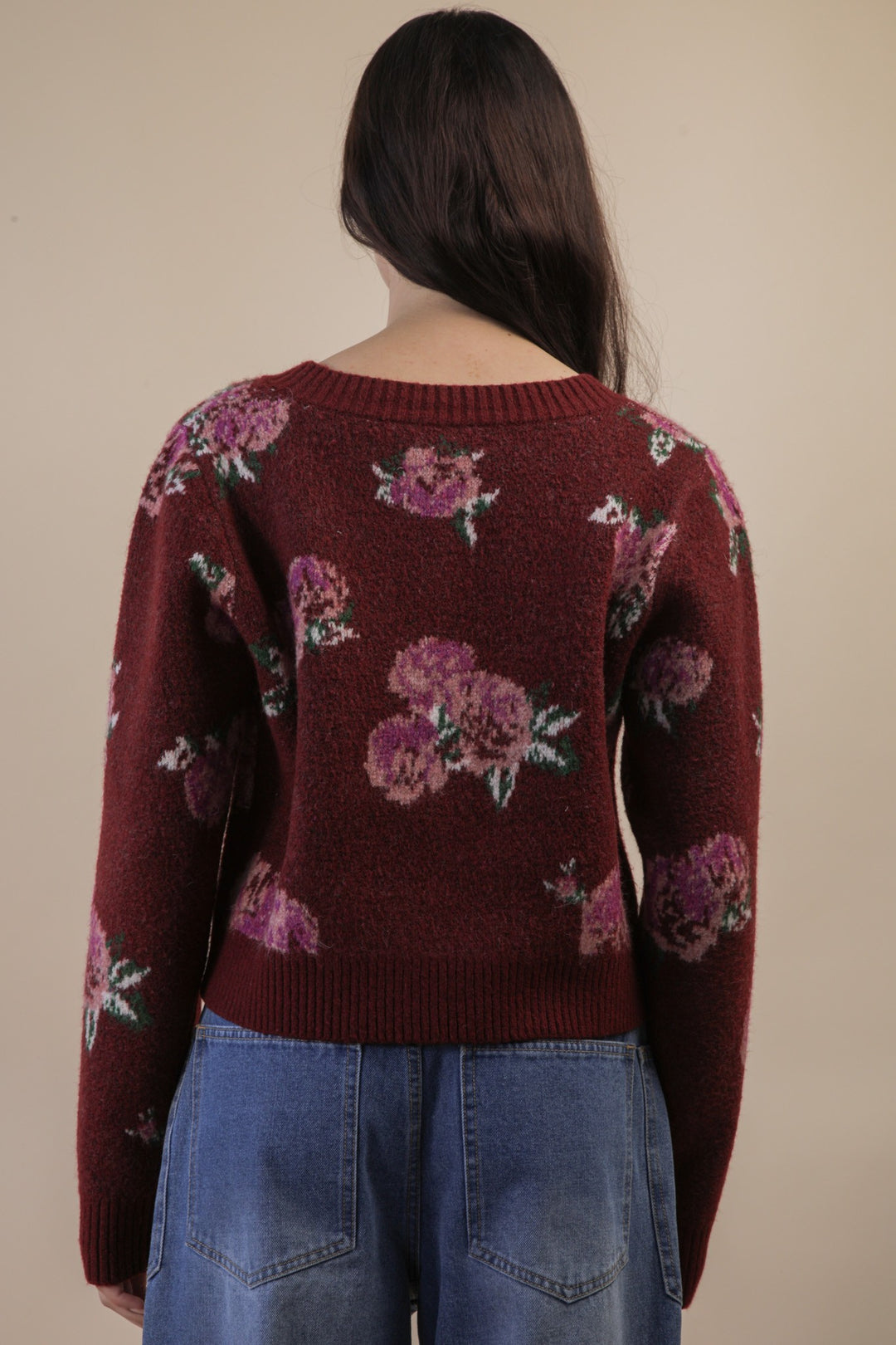 Soft Knit Floral Cardigan
