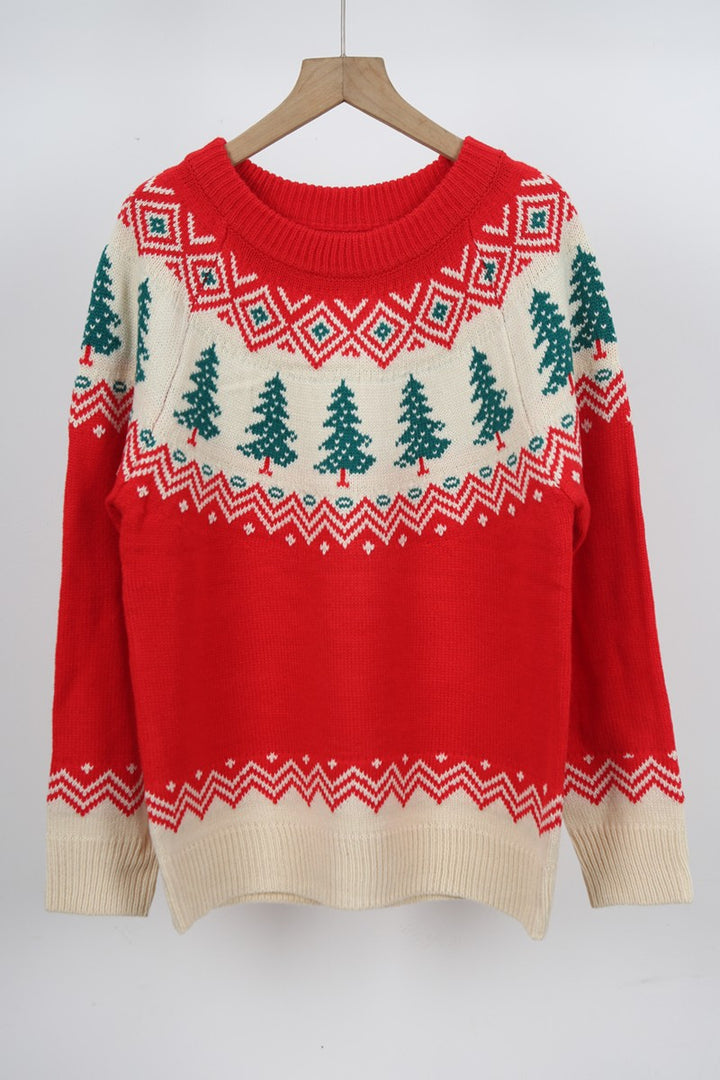 Fair Isle Pine Tree Sweater