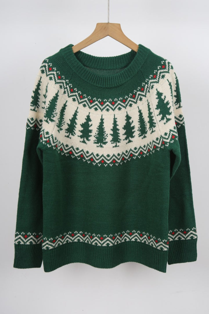 Fair Isle Pine Tree Sweater