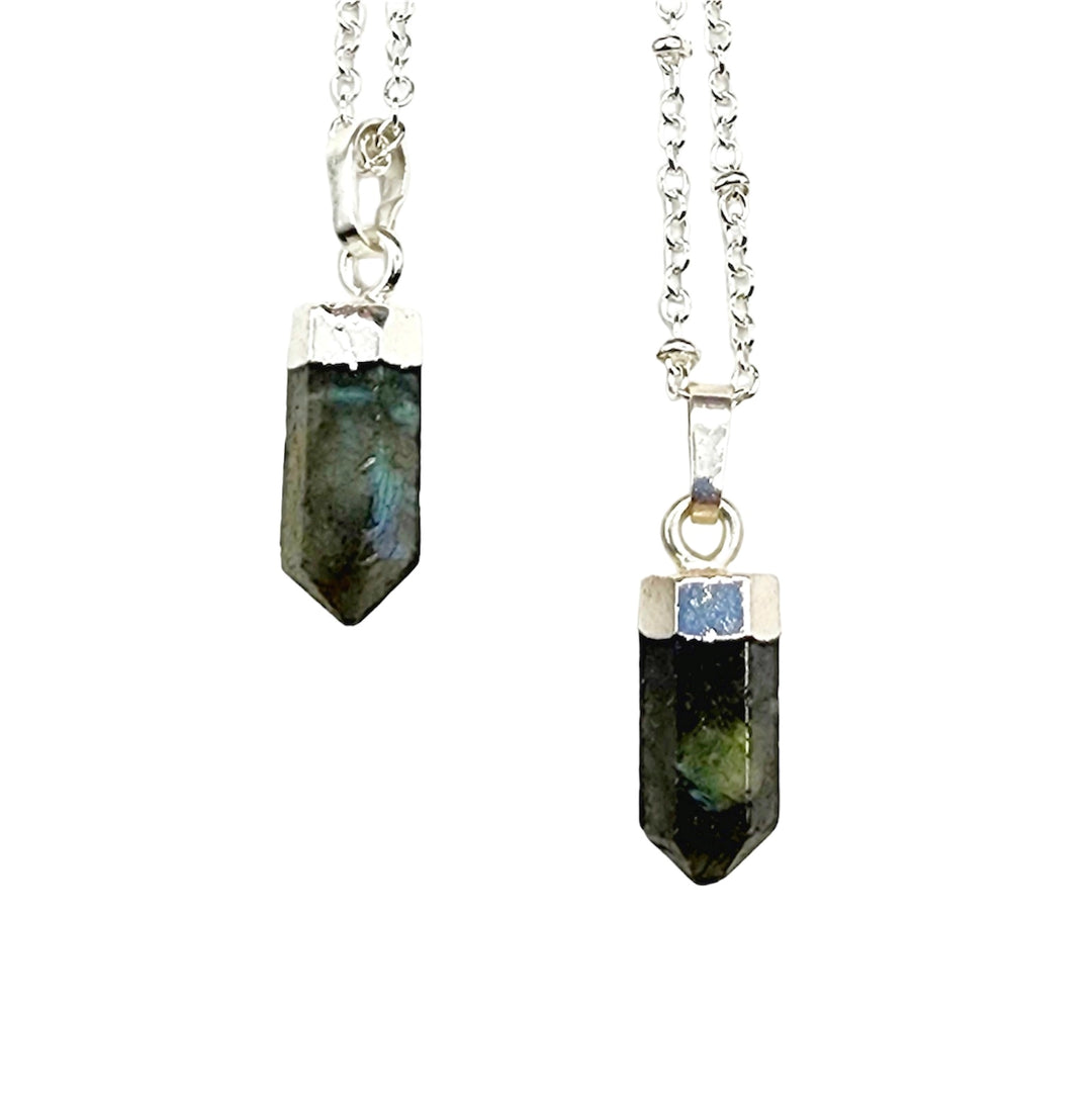 Petite Cylindrical  Crystal Point Necklace