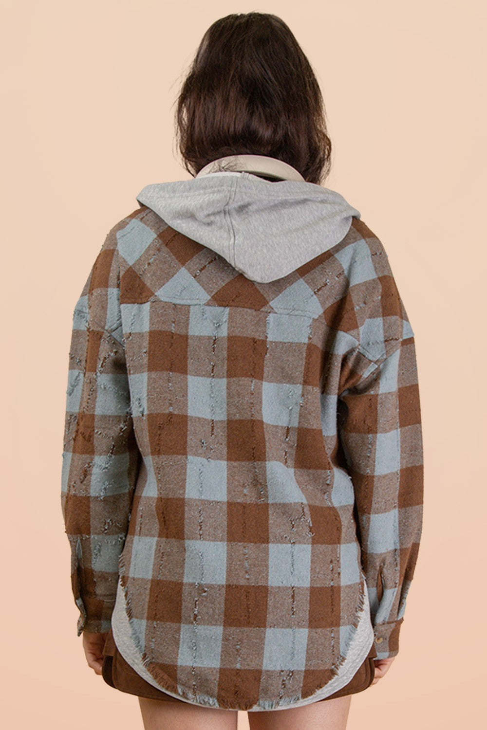 Hooded Button Down Flannel