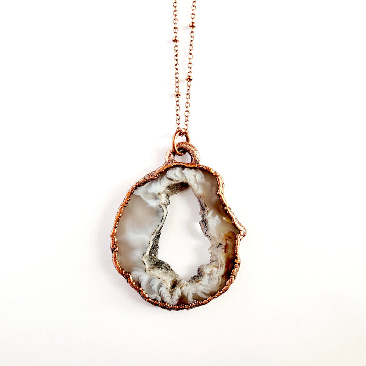 Oco Agate Geode Necklace