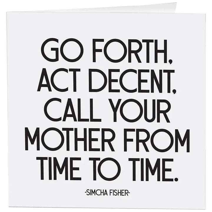 Quotable Greeting Card - B&W