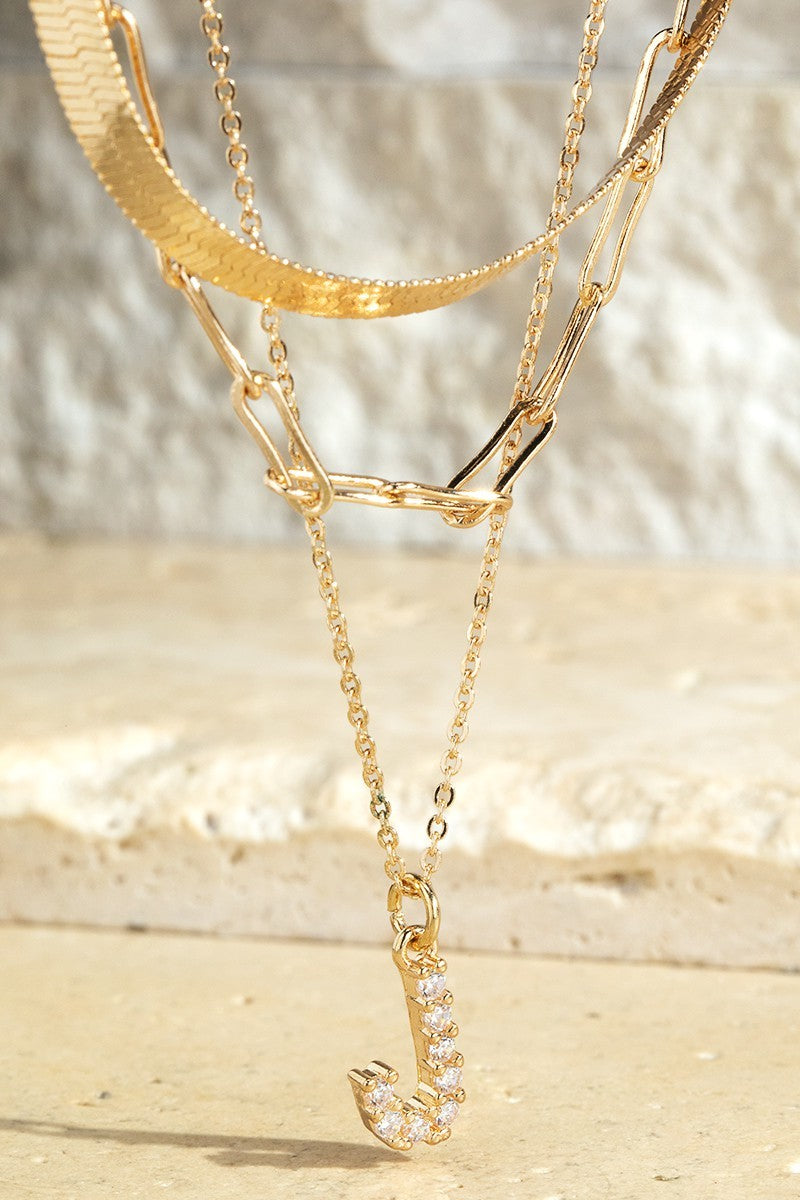 Initial Layered Necklace