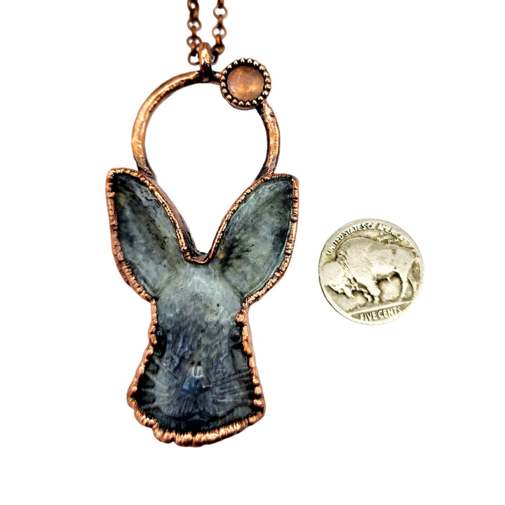 Labradorite Rabbit Totem Necklace