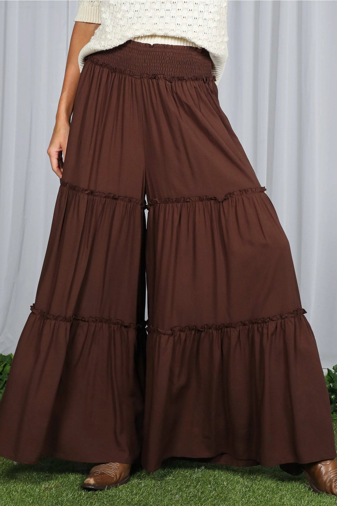 Tiered Palazzo Pants
