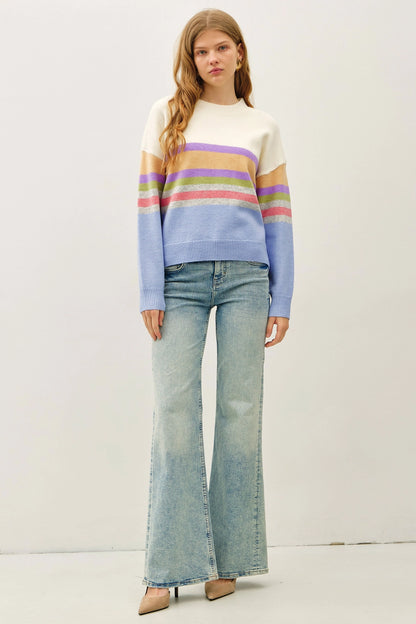 Striped Knit Sweater