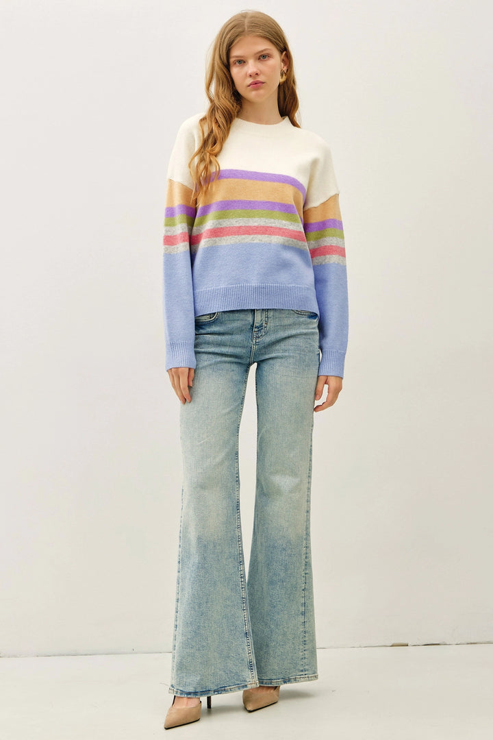 Striped Knit Sweater