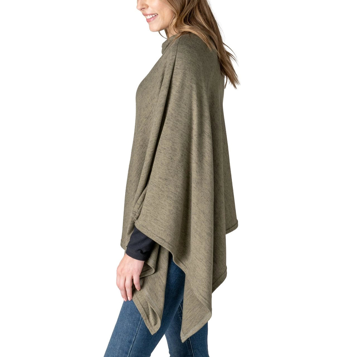 Diagonal Cut Carolina Poncho