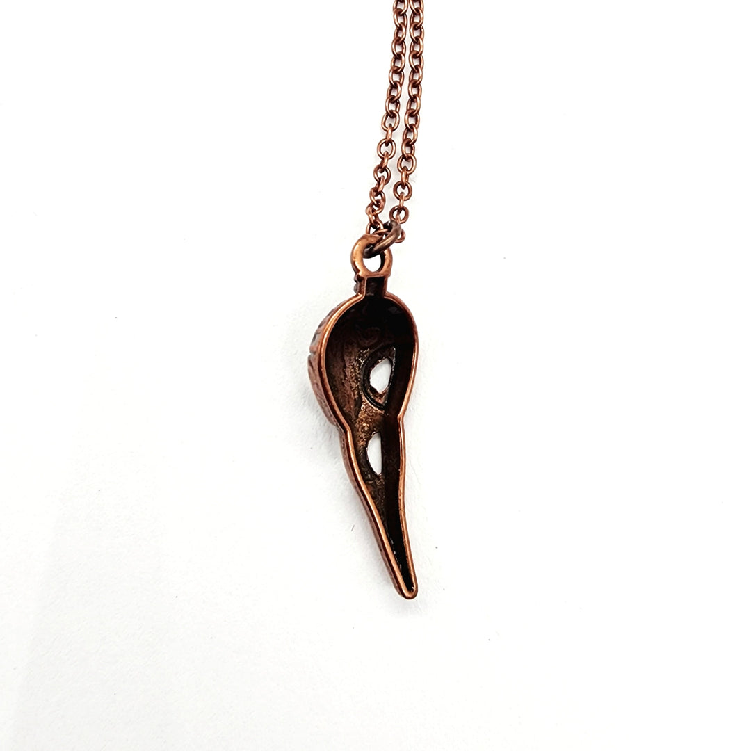 Antique Copper Raven's Relic Necklace