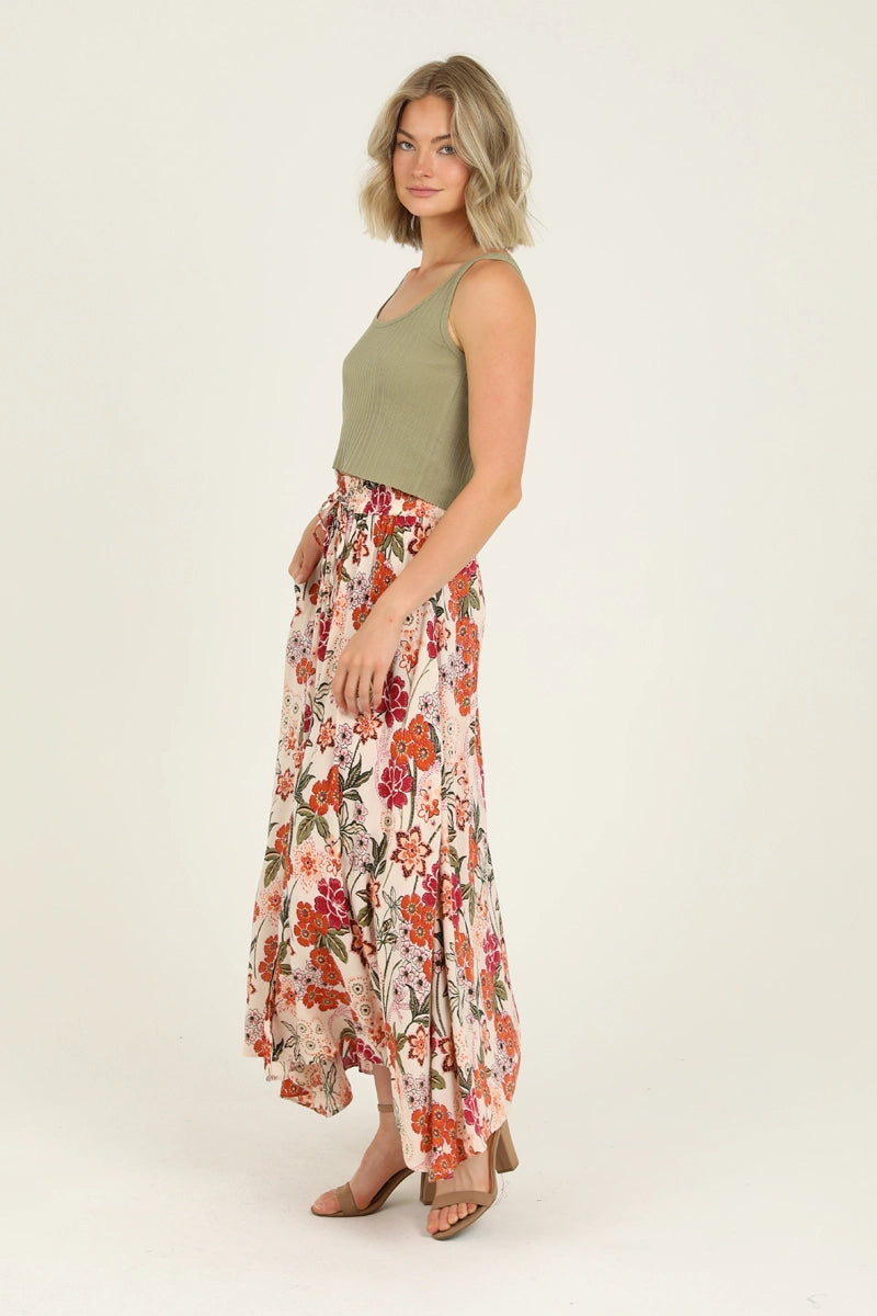 Floral A-Line Skirt
