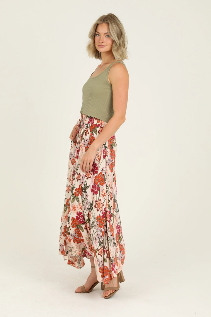 Floral A-Line Skirt