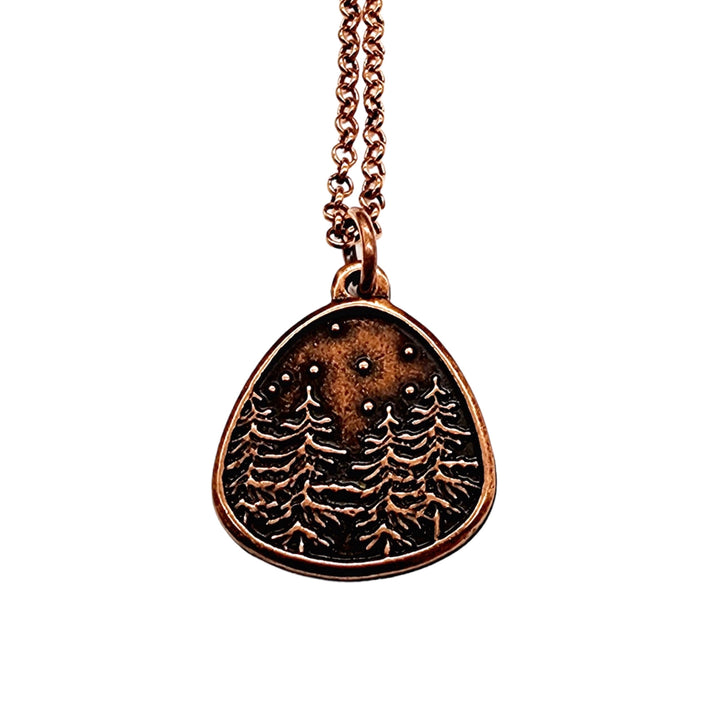 Forest Through The Trees Copper Necklace