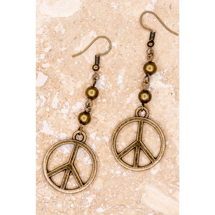 Bronze Peace Dangle