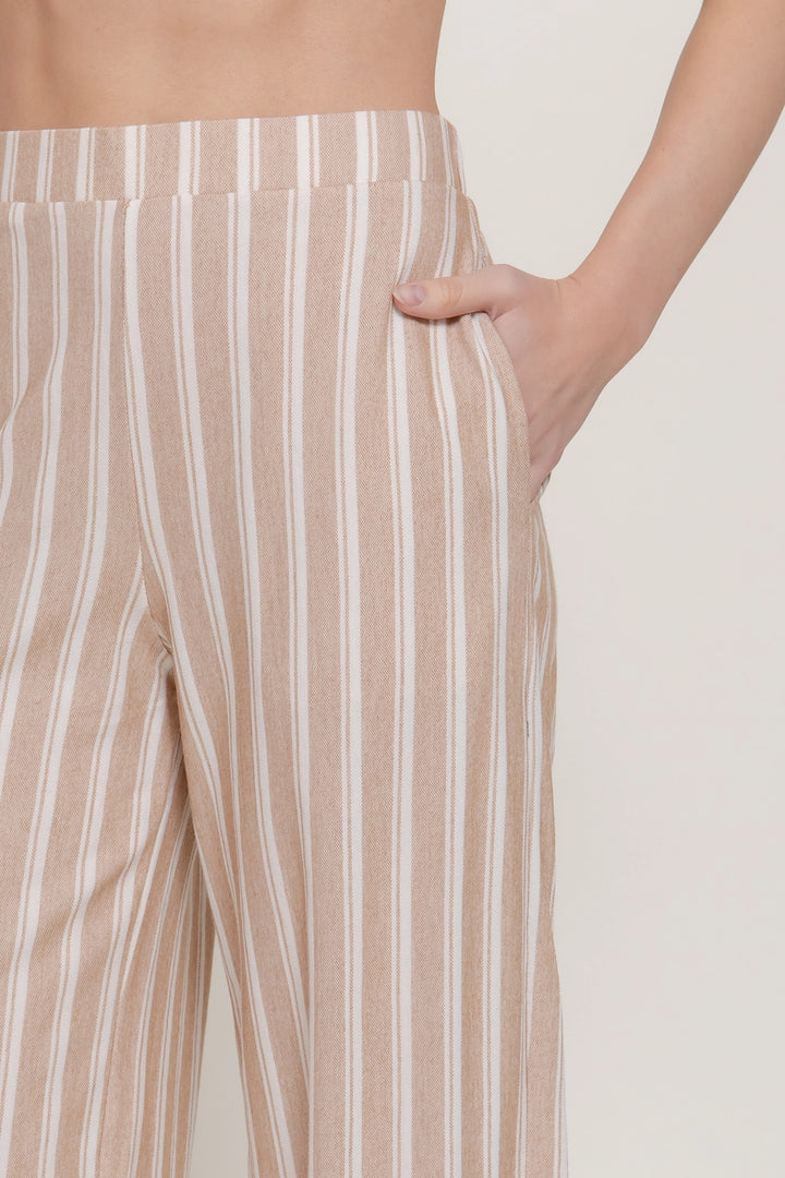 Straight Leg Striped Pants