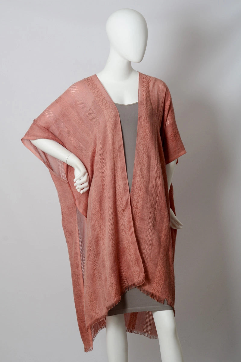Tribal Accent Woven Kimono