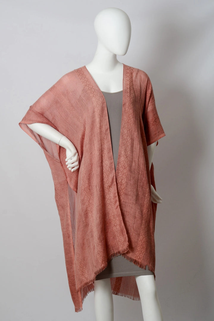 Tribal Accent Woven Kimono
