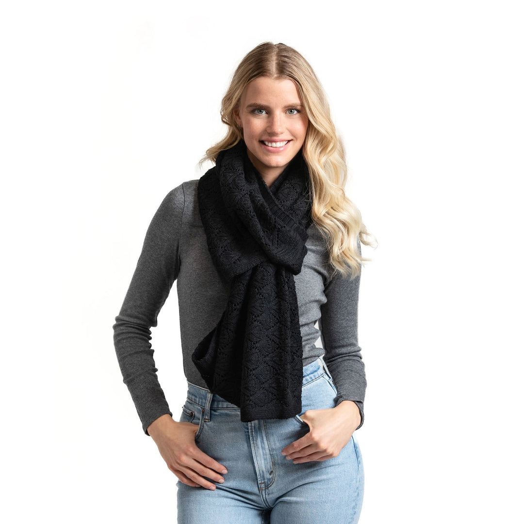 Open Knit Convertible Shrug