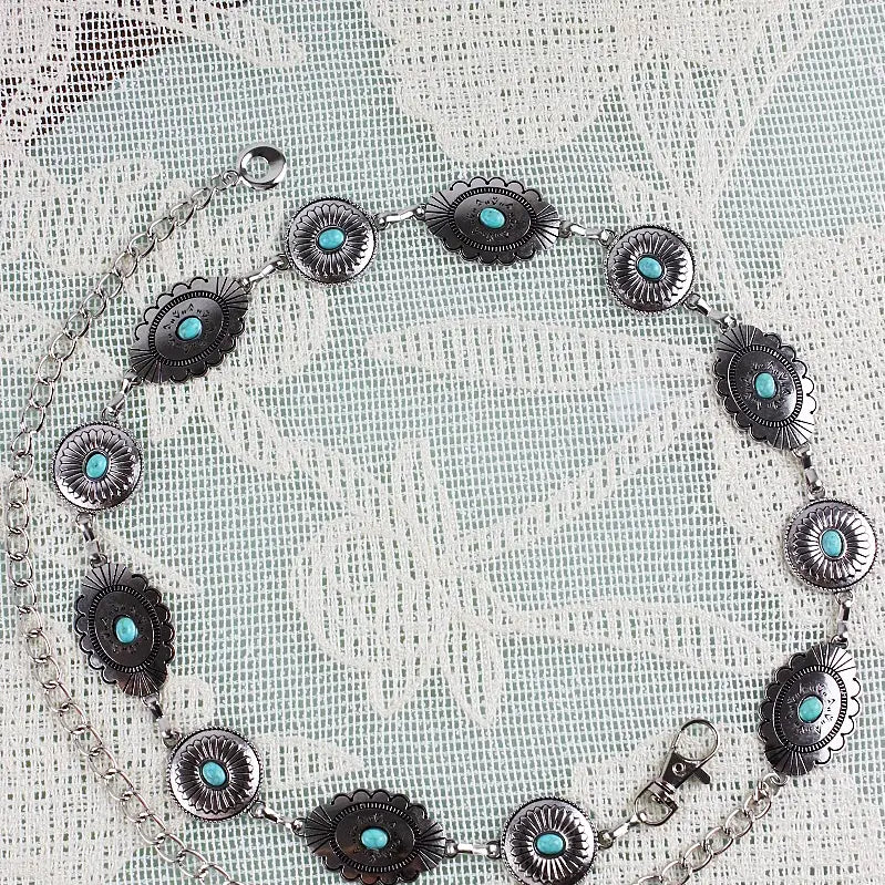 Antique Turquoise Waist Chain