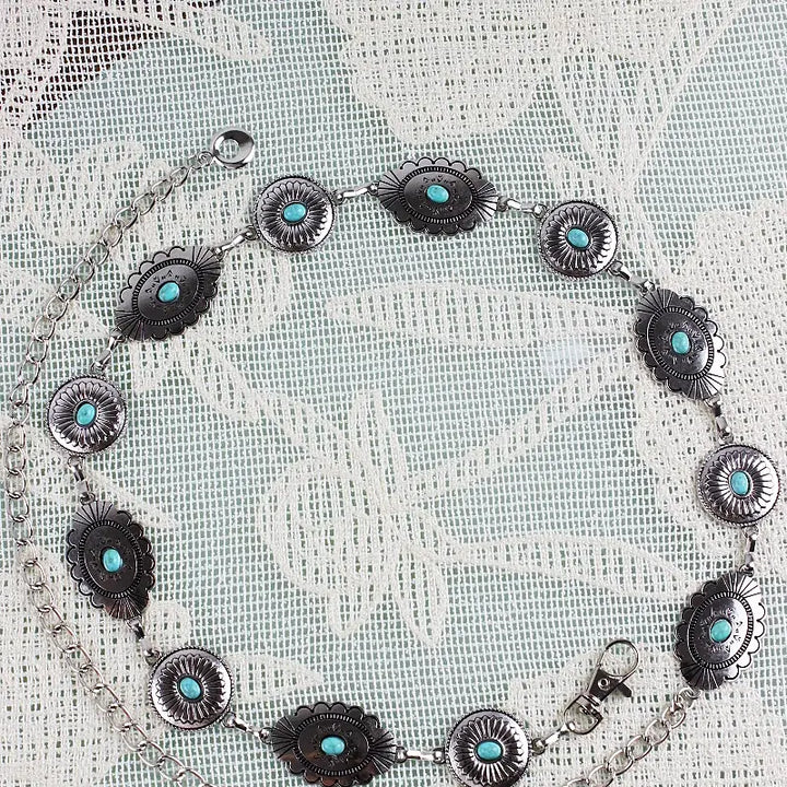 Antique Turquoise Waist Chain