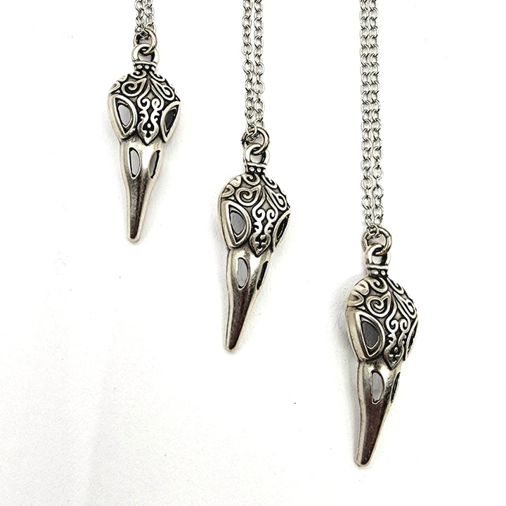 Antique Silver Raven's Relic Necklace