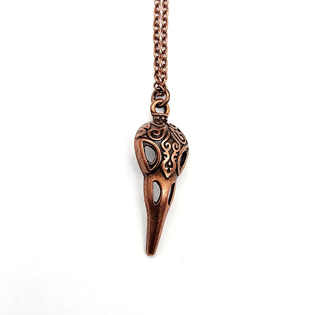 Antique Copper Raven's Relic Necklace
