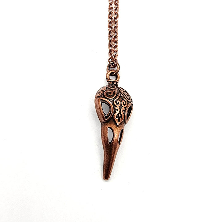 Antique Copper Raven's Relic Necklace