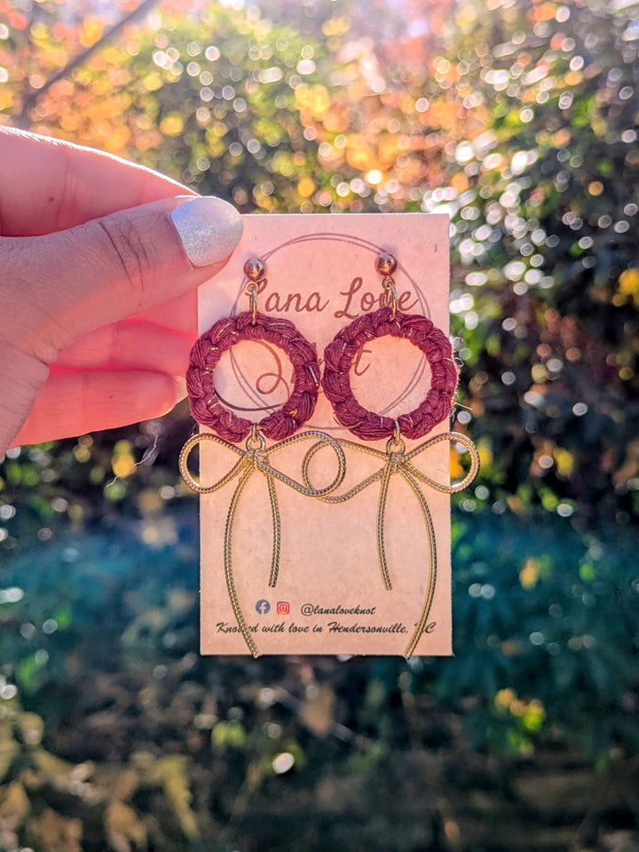 Tied With Love Macramé Hoops