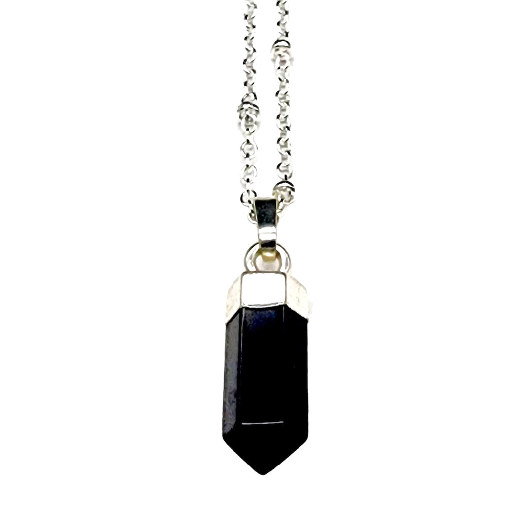 Petite Cylindrical  Crystal Point Necklace